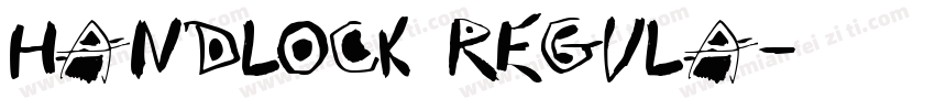 Handlock Regula字体转换